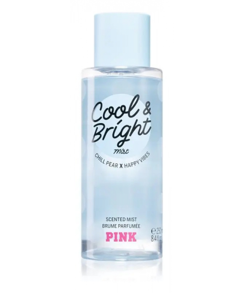 Парфюмерный Спрей для тела Victoria's Secret PINK Cool & Bright 250мл Виктория Сикрет Пинк Кул Брайт / Виктория Сикрет Розовый Прохладный и Яркий