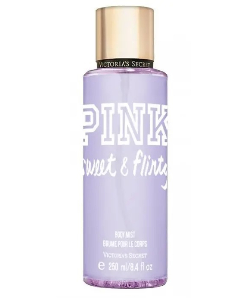 Парфюмированный Спрей для тела Victoria's Secret Pink Sweet & Flirty Fragrance Mist 250ml Виктория Сикрет Пинк Свит Фрутти / Виктория Сикрет Розовый Сладкий и Кокетливый