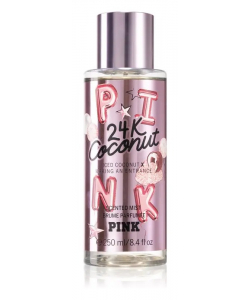 Парфюмерный Спрей для тела Victoria's Secret PINK 24K Coconut 250ml Виктория Сикрет Флавер Пинк 24К Кокос
