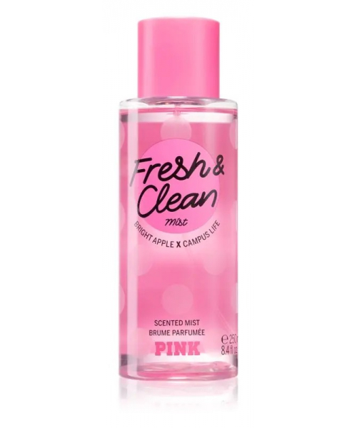 Парфюмерный Спрей для тела Victoria's Secret PINK Fresh & Clean 250мл Виктория Сикрет Пинк Фреш Клиан / Виктория Сикрет Розовая Свежесть и Чистота